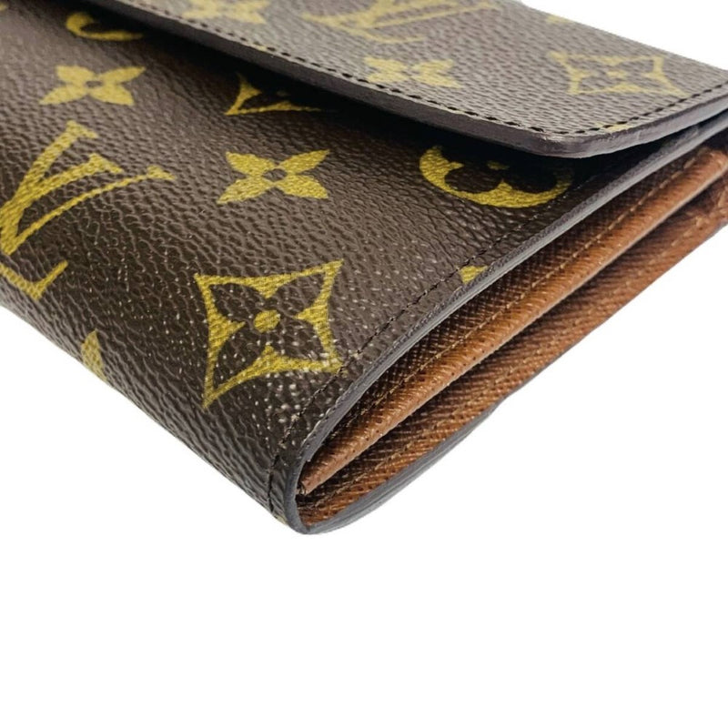 ルイ ヴィトン モノグラム ポシェット ポルトモネ クレディ 二つ折り 長財布 M61725 LOUIS VUITTON  【2400050052574】