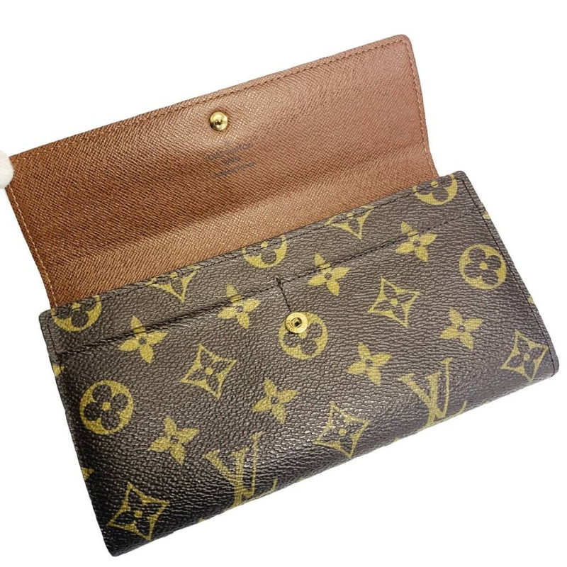 ルイ ヴィトン モノグラム ポシェット ポルトモネ クレディ 二つ折り 長財布 M61725 LOUIS VUITTON  【2400050052574】