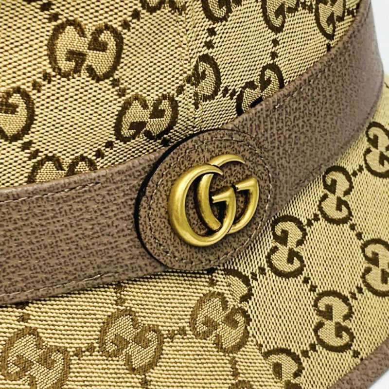 GUCCI グッチ GGキャンバス フェドラハット 帽子 576587 ベージュ ブラウン 【2400050060333】