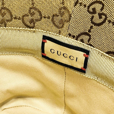 GUCCI グッチ GGキャンバス フェドラハット 帽子 576587 ベージュ ブラウン 【2400050060333】