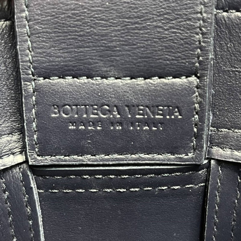 【超美品】BOTTEGA VENETA ボッテガヴェネタ ミニクロスボディ ネイビー 【240005006141】