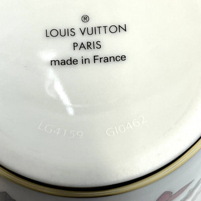 【超美品】ルイヴィトン モノグラムフラワー セット4ゴブレ GI0462 カップ 陶器 LOUIS VUITTON  【2400050061514】