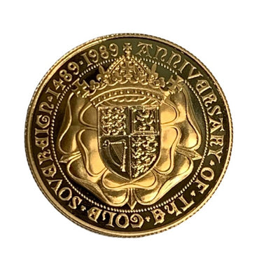 【希少】 1989 ソブリン500周年記念 2ポンド 金貨 Double Sovereign 【240005006256】