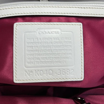 COACH コーチ シグネチャー トートバッグ レディース スウェード×レザー マルチカラー K04Q-3682 【240005006305】