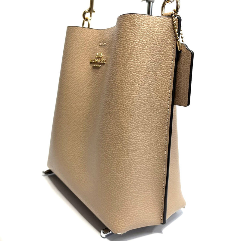 COACH コーチ モリーバケットバッグ22 2Wayバッグ ショルダーバッグ ハンドバッグ レザー ベージュ CA177 【240005006379】