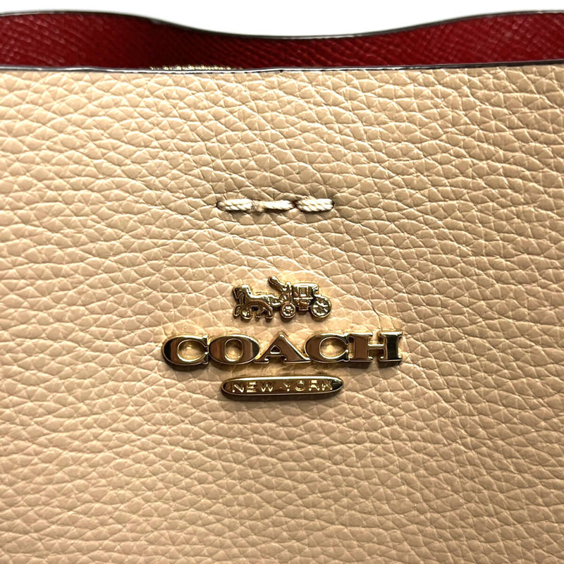 COACH コーチ モリーバケットバッグ22 2Wayバッグ ショルダーバッグ ハンドバッグ レザー ベージュ CA177 【240005006379】