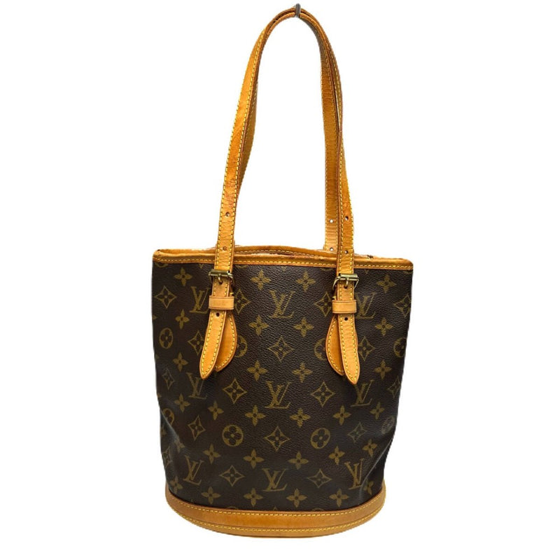 ルイ ヴィトン モノグラム バケットPM プチバケット トートバッグ ポーチ付き M42238 LOUIS VUITTON 【240005006489】
