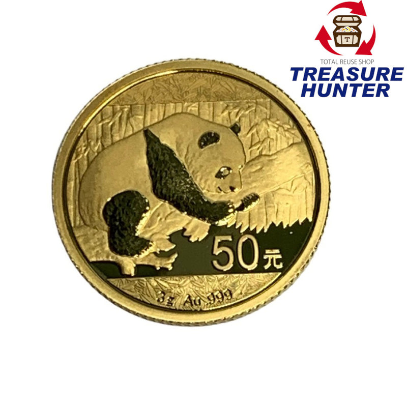 純金 中国 金貨 2016年 50元 パンダ金貨 3g K24 24金 【240005006731】