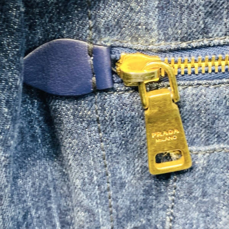 PRADA プラダ カナパ B1877B ハンドバッグ トートバッグ デニム 【240005006762】