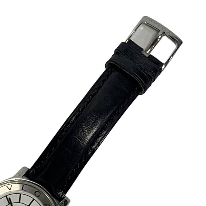 BVLGARI ブルガリ ブルガリブルガリ ソロテンポ レディース クォーツ 腕時計 ST29S ホワイト 稼動品 【240005006847】
