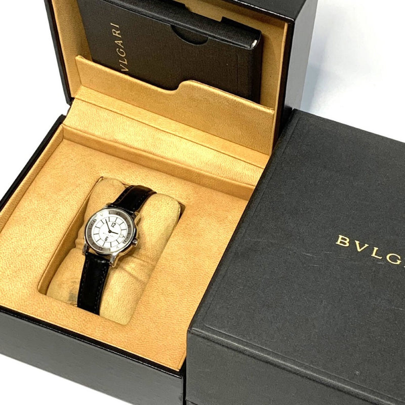 BVLGARI ブルガリ ブルガリブルガリ ソロテンポ レディース クォーツ 腕時計 ST29S ホワイト 稼動品 【240005006847】