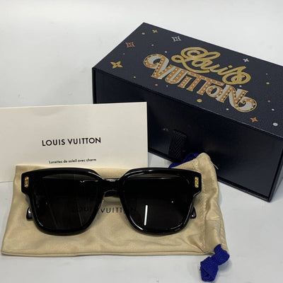 ルイ ヴィトン サングラス LV コンフィデンス スクエア Z2063U ブラック LOUIS VUITTON  【240005006870】