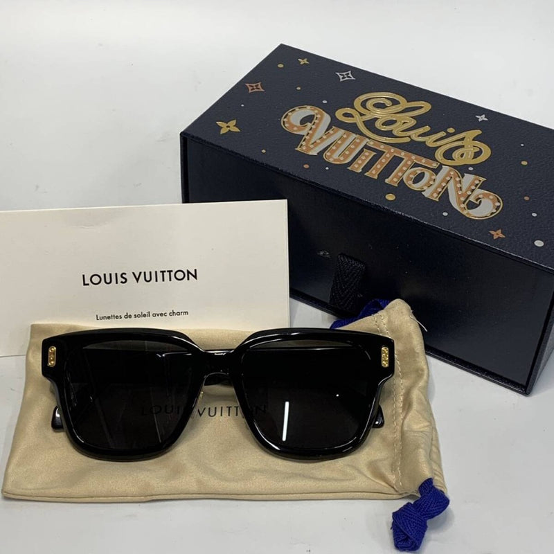 ルイ ヴィトン サングラス LV コンフィデンス スクエア Z2063U ブラック LOUIS VUITTON  【240005006870】