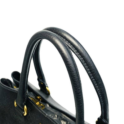PRADA プラダ レザー 2wayハンドバッグ ショルダーバッグ ブラック 1BA058 【240005007016】