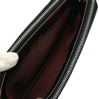 CHANEL シャネル マトラッセ チェーンウォレット A82527 ココマーク ラムスキン ブラック 【240005007046】