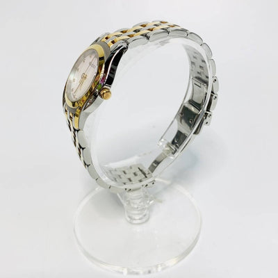 GUCCI グッチ レディース 腕時計 クオーツ 5500L シェル文字盤 SS GP コンビ 稼動品 【240005007053】
