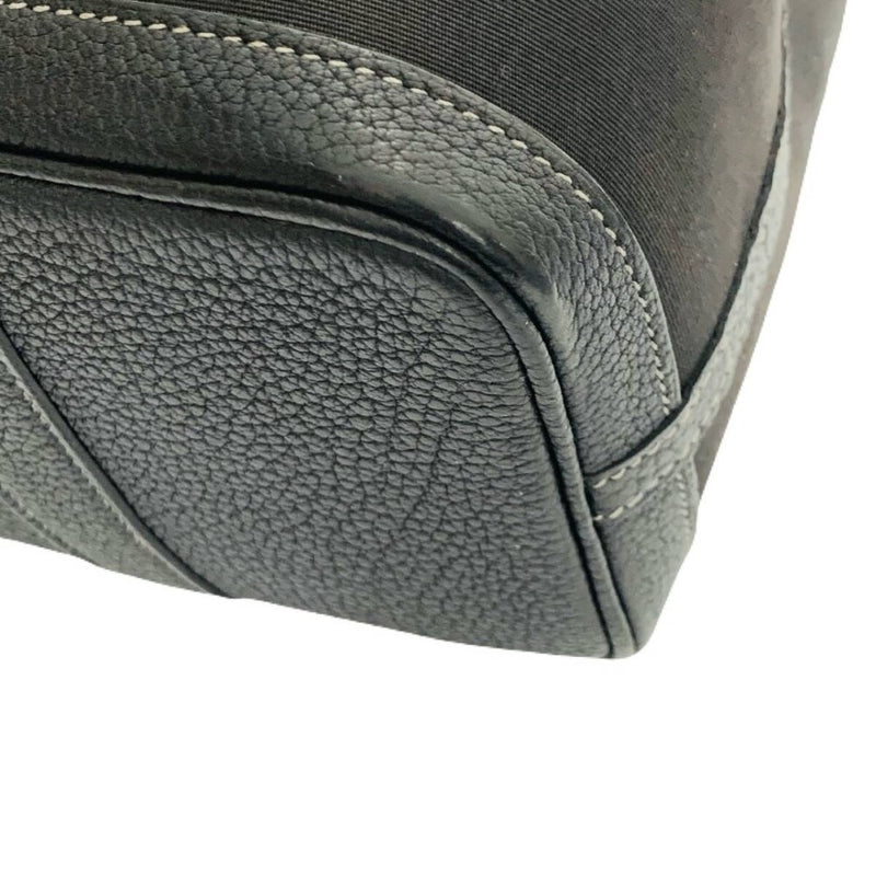 HERMES エルメス ガーデンパーティーTPM トートバッグ　ハンドバッグ ブラック トワルアッシュ ネゴンダ □O刻印 【240005007123】