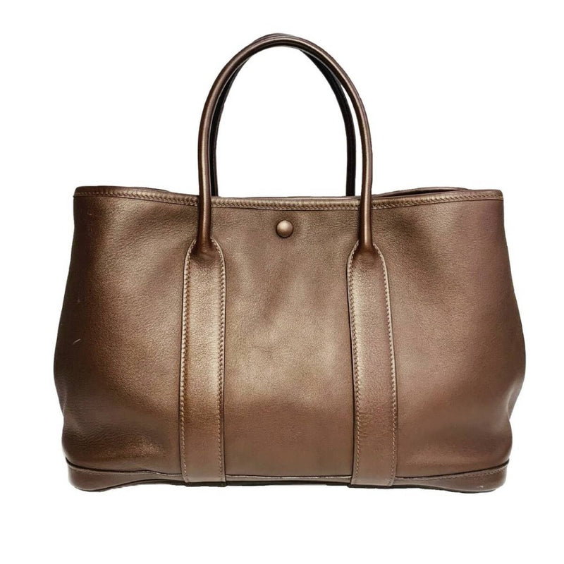 HERMES エルメス ガーデンツイリーTPM ハバナ スイフト ブラウン トートバッグ 【240005007184】