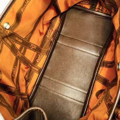 HERMES エルメス ガーデンツイリーTPM ハバナ スイフト ブラウン トートバッグ 【240005007184】