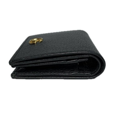 GUCCI グッチ GGマーモントコンパクトウォレット レザー ブラック 456126 【240005007185】