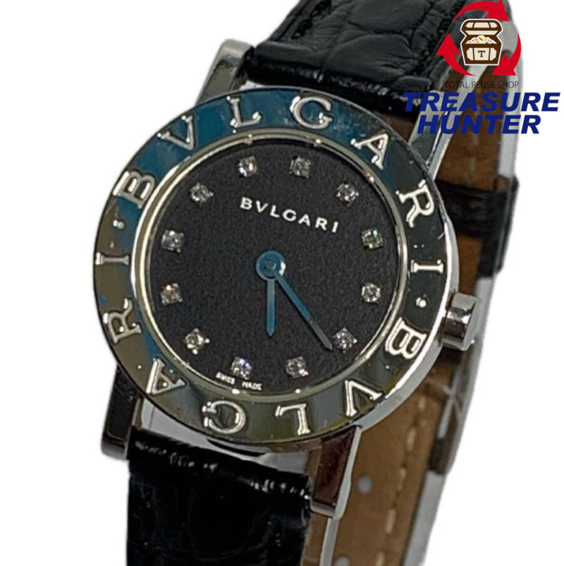 BVLGARI ブルガリ ブルガリブルガリ 12Pダイヤ クォーツ レディース BB23SL 稼動品 【240005007187】