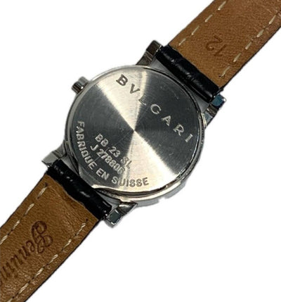 BVLGARI ブルガリ ブルガリブルガリ 12Pダイヤ クォーツ レディース BB23SL 稼動品 【240005007187】