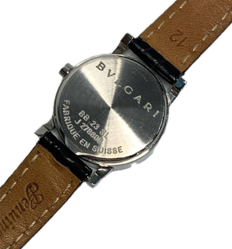 BVLGARI ブルガリ ブルガリブルガリ 12Pダイヤ クォーツ レディース BB23SL 稼動品 【240005007187】