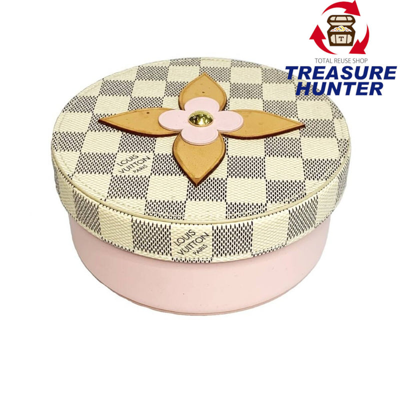 ルイ ヴィトン ダミエ　アズール ボワット ウジェニ MM 小物入れ GI0378 ホワイト ピンク LOUIS VUITTON  【240005007321】