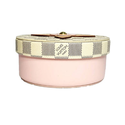 ルイ ヴィトン ダミエ　アズール ボワット ウジェニ MM 小物入れ GI0378 ホワイト ピンク LOUIS VUITTON  【240005007321】
