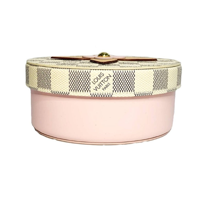 ルイ ヴィトン ダミエ　アズール ボワット ウジェニ MM 小物入れ GI0378 ホワイト ピンク LOUIS VUITTON  【240005007321】