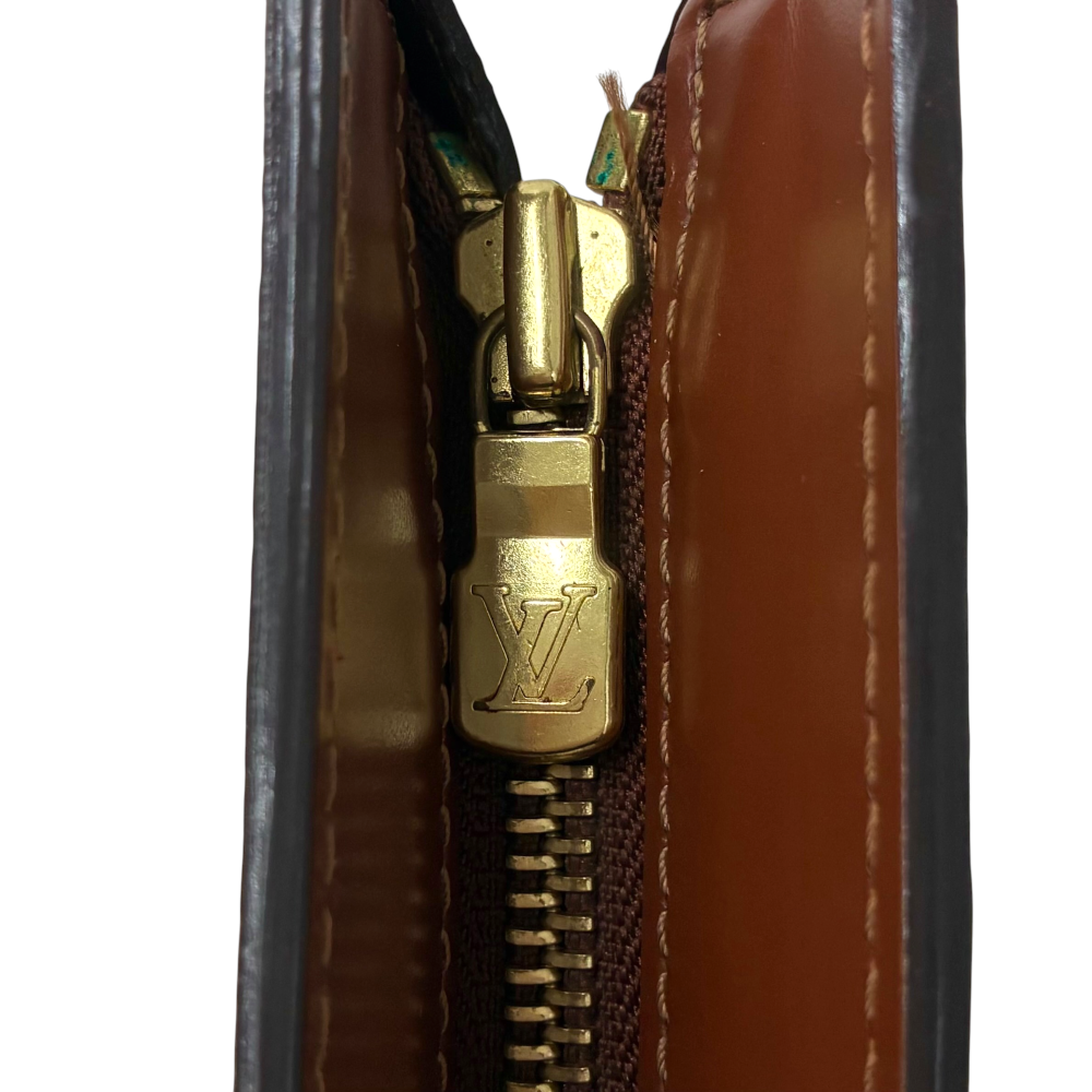 LOUIS VUITTON モノグラム ポシェット オム M51795 ブラウン セカンド