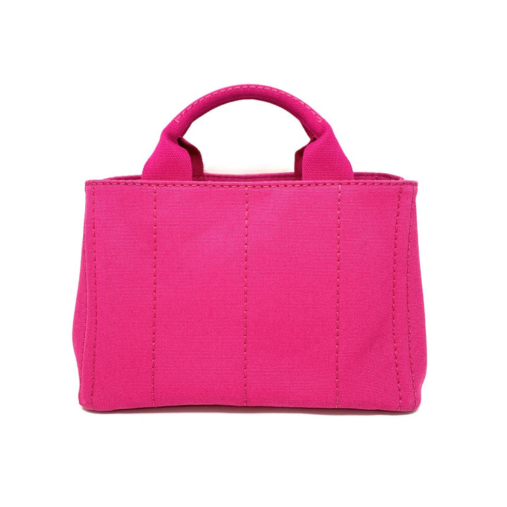 PRADA(プラダ) カナパ ショルダー付きハンドバッグ フューシャピンク