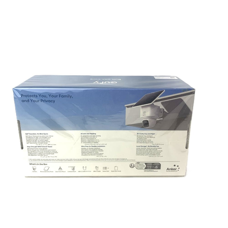 ANKER(アンカー)　Eufy SoloCam E30 防犯カメラ　T8171321　ソーラー充電　ホワイト　未開封品 【103075206008】