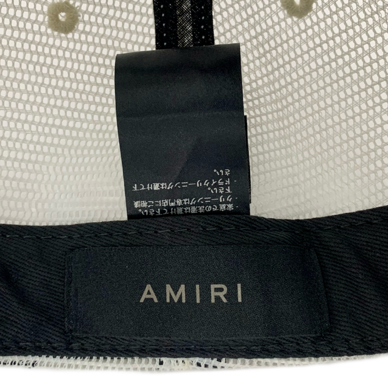 AMIRI MA トラッカーキャップ SRAMHATR1011SMRBC022 オフホワイト ロゴ メッシュキャップ  アミリ 【101062423008】