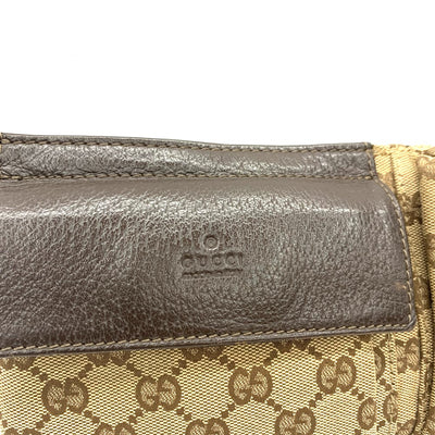 GUCCI(グッチ) GGキャンバス ウエストバッグ 28566  GGキャンバス×レザー ブラウン ベージュ 【102062433003】