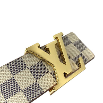 LOUIS VUITTON(ルイ・ヴィトン) ダミエ サンチュール M0145 リバーシブル ベルト サイズ80/32 ダミエレザー アズール×ピンク 【102060743005】