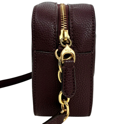 Lauren Ralph Lauren RLLロゴ ショルダーバッグ ボルドー ローレンラルフローレン 【101075892008】