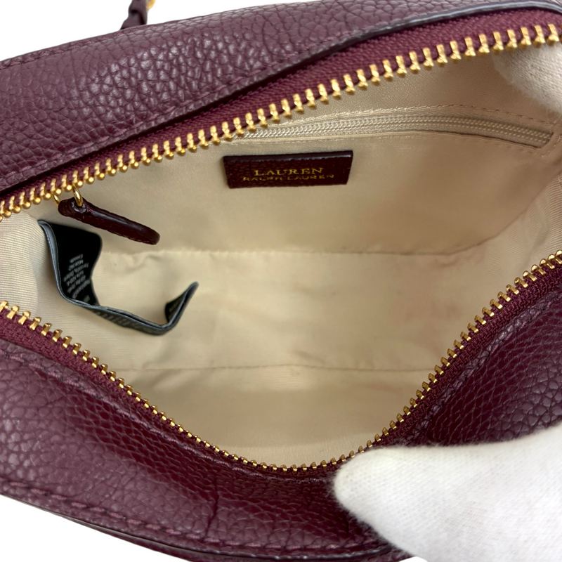 Lauren Ralph Lauren RLLロゴ ショルダーバッグ ボルドー ローレンラルフローレン 【101075892008】