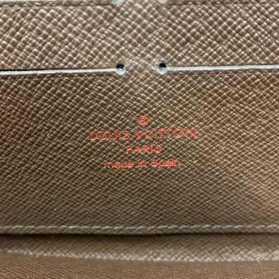 LOUIS VUITTON (ルイ・ヴィトン) ダミエ ジッピーウォレット N60015 ダミエキャンバス エベヌ ラウンドファスナー 長財布 【102060998001】
