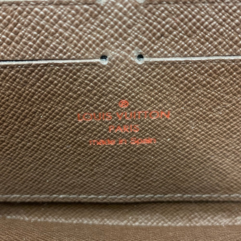 LOUIS VUITTON (ルイ・ヴィトン) ダミエ ジッピーウォレット N60015 ダミエキャンバス エベヌ ラウンドファスナー 長財布 【102060998001】