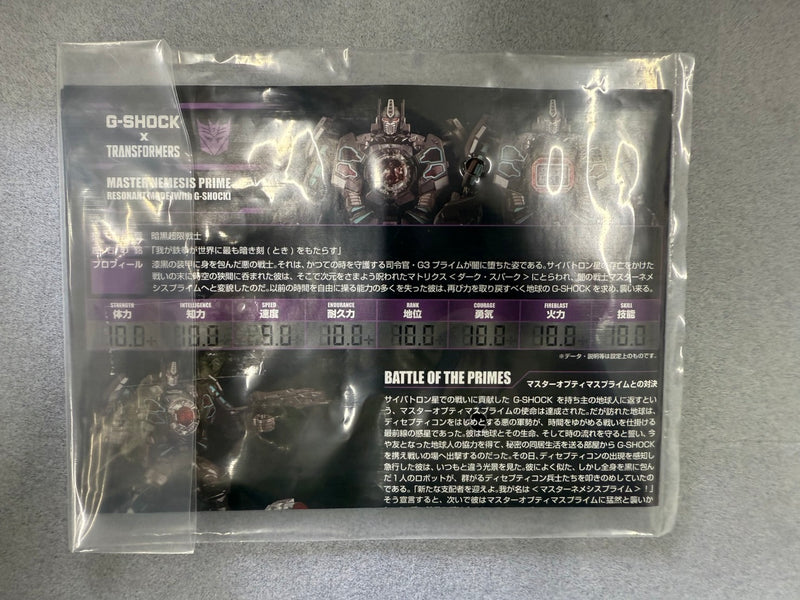 CASIO×TRANSFORMERS G-SHOCK DW-5600TF マスターネメシスプライムレゾナントモード ショックレジスト クォーツ 20気圧防水 カシオ×トランスフォーマー 【101062763008】