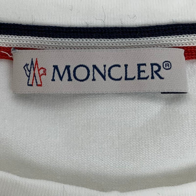 モンクレール 半袖クルーネックTシャツ 8C7100 87296 ホワイト MONCLER 【100043700001】