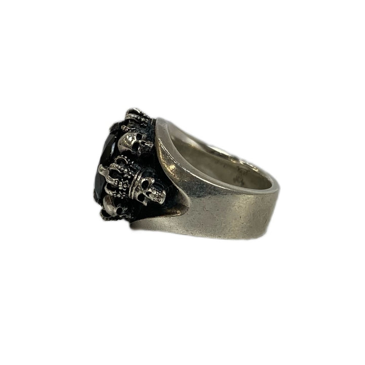 （中古品）ジャスティンデイビス 内山英雄 J×U スカルクラウンリング シルバー 中古品）ジャスティンデイビス 内山英雄 J×U スカルクラウン