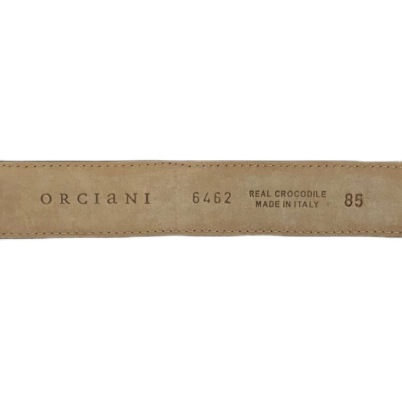 オルチアーニ クロコレザーベルト 6462 85 ブルー 全長約97cm ORCIANI 【101050149001】