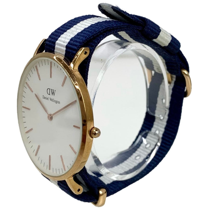 DANIEL WELLINGTON 腕時計 DW00100006 CLASSIC ST MAWES 40mm 文字盤ホワイト ベルトカスタマイズ 【101051687005】