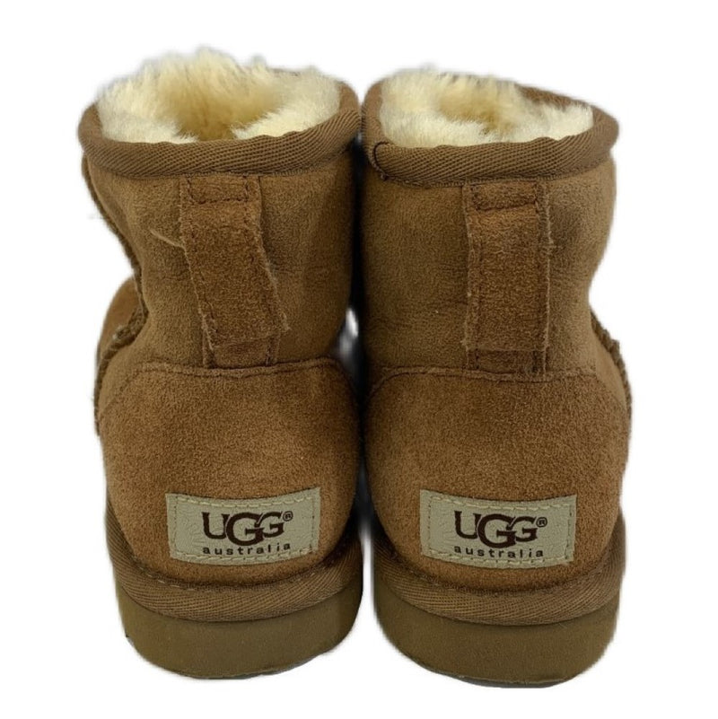 UGG アグ　ムートンブーツ クラシックミニ　5854 シープスキン サイズ23cm　チェスナット　レディース【101053108008】