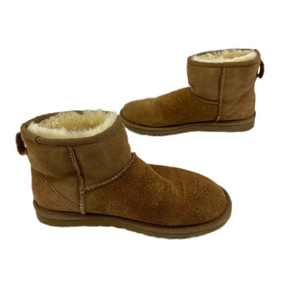 UGG アグ　ムートンブーツ クラシックミニ　5854 シープスキン サイズ23cm　チェスナット　レディース【101053108008】