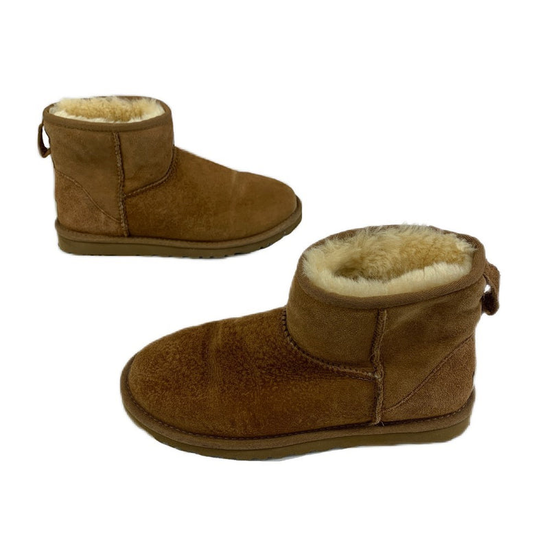 UGG アグ　ムートンブーツ クラシックミニ　5854 シープスキン サイズ23cm　チェスナット　レディース【101053108008】