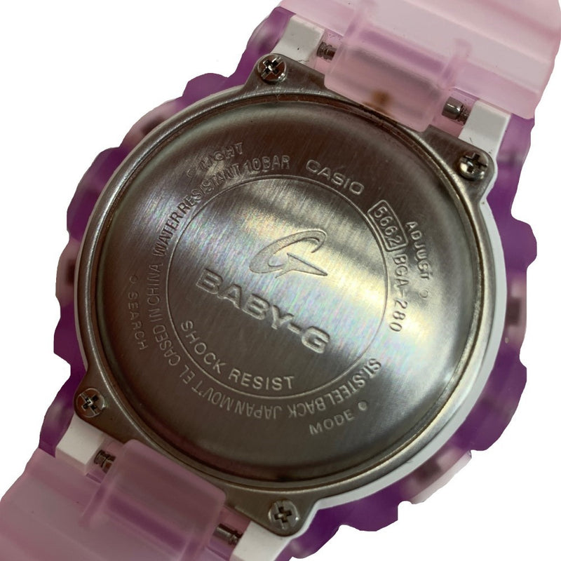CASIO Baby-G 腕時計　BGA-280 スケルトン　ピンク　アナデジ　ベイビーG　カシオ 【101053271008】