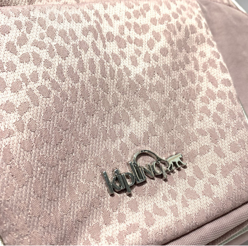 KIPLING キプリング　ショルダーバッグ　ヒョウ柄　ローズ 【101053417008】